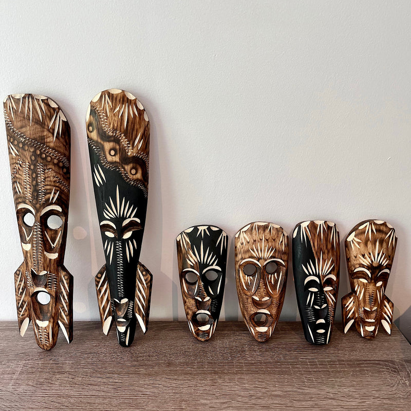 Brazilian Hand Carved Wood Mask Large No.1